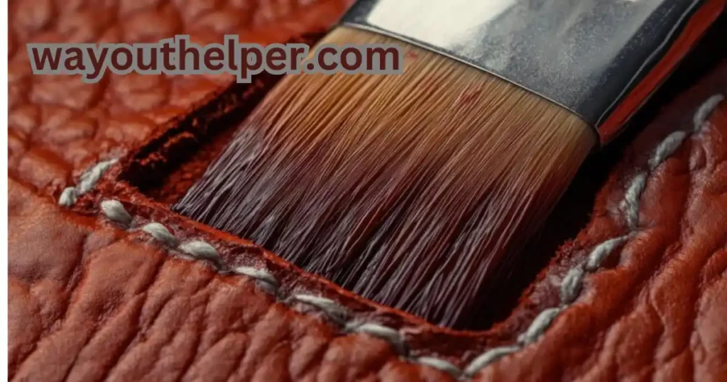 Paint out of leather