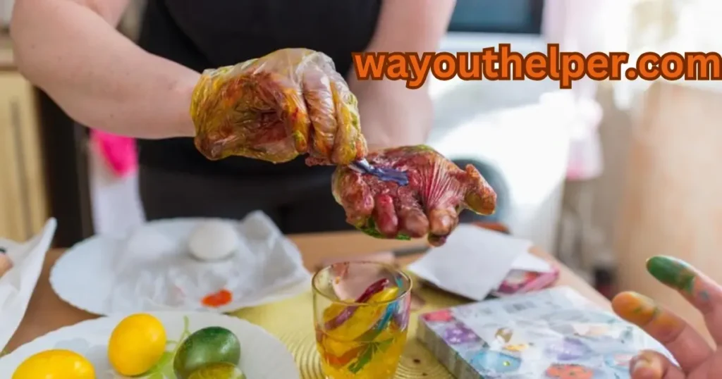 food dye out of hands